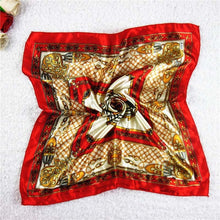 Load image into Gallery viewer, 50*50 Elegant Spring Printed Silk Scarf Women Ladies Scarves Professional Small Squares Luxury Design Satin Scarf