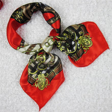 Load image into Gallery viewer, 50*50 Elegant Spring Printed Silk Scarf Women Ladies Scarves Professional Small Squares Luxury Design Satin Scarf