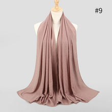 Load image into Gallery viewer, 1 pc New Arrival plain bling bubble chiffon hijab scarf shimmer with crystal chain edged scarf muslim scarves hijabs