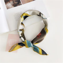 Load image into Gallery viewer, 50X50CM Fashion Women Square Scarf All-match Wraps Elegant Floral Dot Spring Summer Head Neck Hair Tie Band Neckerchief