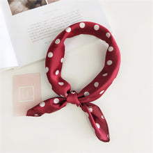 Load image into Gallery viewer, 50X50CM Fashion Women Square Scarf All-match Wraps Elegant Floral Dot Spring Summer Head Neck Hair Tie Band Neckerchief