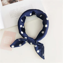 Load image into Gallery viewer, 50X50CM Fashion Women Square Scarf All-match Wraps Elegant Floral Dot Spring Summer Head Neck Hair Tie Band Neckerchief