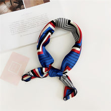 Load image into Gallery viewer, 50X50CM Fashion Women Square Scarf All-match Wraps Elegant Floral Dot Spring Summer Head Neck Hair Tie Band Neckerchief