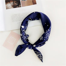 Load image into Gallery viewer, 50X50CM Fashion Women Square Scarf All-match Wraps Elegant Floral Dot Spring Summer Head Neck Hair Tie Band Neckerchief