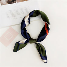 Load image into Gallery viewer, 50X50CM Fashion Women Square Scarf All-match Wraps Elegant Floral Dot Spring Summer Head Neck Hair Tie Band Neckerchief