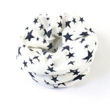 Load image into Gallery viewer, Stars Print Ring Scarves for children Warmer Scarf Autumn Winter Kids Boys Girls Neckerchief Collar Hat Mask