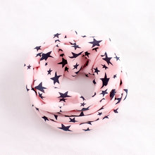 Load image into Gallery viewer, Stars Print Ring Scarves for children Warmer Scarf Autumn Winter Kids Boys Girls Neckerchief Collar Hat Mask