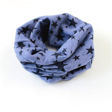 Load image into Gallery viewer, Stars Print Ring Scarves for children Warmer Scarf Autumn Winter Kids Boys Girls Neckerchief Collar Hat Mask