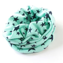 Load image into Gallery viewer, Stars Print Ring Scarves for children Warmer Scarf Autumn Winter Kids Boys Girls Neckerchief Collar Hat Mask