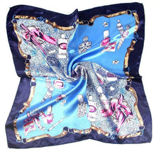 Load image into Gallery viewer, 50*50 Elegant Spring Printed Silk Scarf Women Ladies Scarves Professional Small Squares Luxury Design Satin Scarf