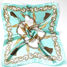 Load image into Gallery viewer, 50*50 Elegant Spring Printed Silk Scarf Women Ladies Scarves Professional Small Squares Luxury Design Satin Scarf