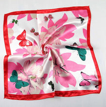 Load image into Gallery viewer, 50*50 Elegant Spring Printed Silk Scarf Women Ladies Scarves Professional Small Squares Luxury Design Satin Scarf