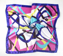 Load image into Gallery viewer, 50*50 Elegant Spring Printed Silk Scarf Women Ladies Scarves Professional Small Squares Luxury Design Satin Scarf