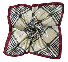 Load image into Gallery viewer, 50*50 Elegant Spring Printed Silk Scarf Women Ladies Scarves Professional Small Squares Luxury Design Satin Scarf