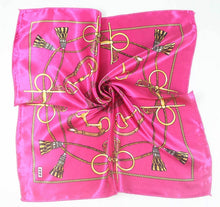 Load image into Gallery viewer, 50*50 Elegant Spring Printed Silk Scarf Women Ladies Scarves Professional Small Squares Luxury Design Satin Scarf