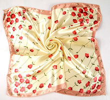 Load image into Gallery viewer, 50*50 Elegant Spring Printed Silk Scarf Women Ladies Scarves Professional Small Squares Luxury Design Satin Scarf