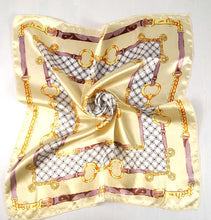 Load image into Gallery viewer, 50*50 Elegant Spring Printed Silk Scarf Women Ladies Scarves Professional Small Squares Luxury Design Satin Scarf