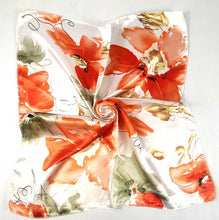Load image into Gallery viewer, 50*50 Elegant Spring Printed Silk Scarf Women Ladies Scarves Professional Small Squares Luxury Design Satin Scarf