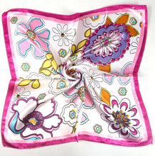 Load image into Gallery viewer, 50*50 Elegant Spring Printed Silk Scarf Women Ladies Scarves Professional Small Squares Luxury Design Satin Scarf