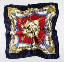 Load image into Gallery viewer, 50*50 Elegant Spring Printed Silk Scarf Women Ladies Scarves Professional Small Squares Luxury Design Satin Scarf