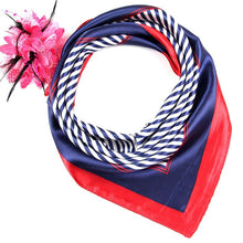 Load image into Gallery viewer, 50*50 Elegant Spring Printed Silk Scarf Women Ladies Scarves Professional Small Squares Luxury Design Satin Scarf