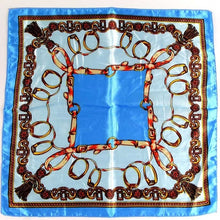 Load image into Gallery viewer, 50*50 Elegant Spring Printed Silk Scarf Women Ladies Scarves Professional Small Squares Luxury Design Satin Scarf